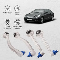 Front Upper & Lower Suspension Control Arms Set For Mercedes C Class W204 S204 2033303511 2033303511S3 2043306811