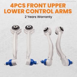 Front Upper & Lower Suspension Control Arms Set For Mercedes C Class W204 S204 2033303511 2033303511S3 2043306811