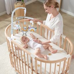 Musical Cot Mobile Musical Toddler Nursery Crib Mobile Young Children Bed Decoration Soft Cover Design Ornament For Girls Aged 0