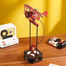 Robotime Rokr 3D Puzzle Toy Sky Captain DIY Pendulum for Desk Decoration Gifts for Kids Colleague Creative Building Blocks