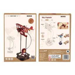 Robotime Rokr 3D Puzzle Toy Sky Captain DIY Pendulum for Desk Decoration Gifts for Kids Colleague Creative Building Blocks