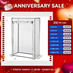 100X50X150Cm Greenhouse Pe Cover W/ Zipper Roll-Up Door Outdoor, White