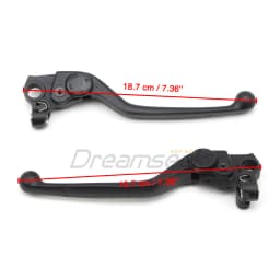 Motorcycle Clutch Lever Brake Lever Front Handlebar for Ducati Monster 659 696 796 Scrambler 1100 Hypermotard 796 Aluminum Black