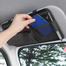 Car Visor Organizer PU Leather Multi-Function Sun Visor Point Organizer Storage Pocket Auto Sunglasses Holder Cards Organizer
