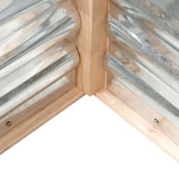 Raised Garden Bed Kit W/ Greenhouse Top Cold Frame Planter Protection Natural