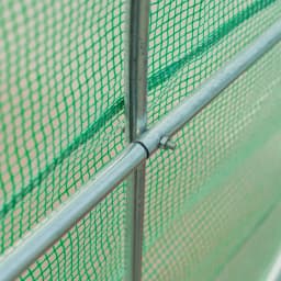 Walk-In Polytunnel Greenhouse W/ Roll-Up Door & Six Side Windows, 4.5 X 2 X 2m