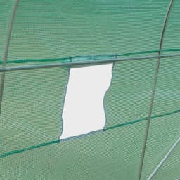 Walk-In Polytunnel Greenhouse W/ Roll-Up Door & Six Side Windows, 4.5 X 2 X 2m