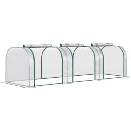 Tunnel Greenhouse Green Grow House Steel Frame Garden W/ Zipped Doors