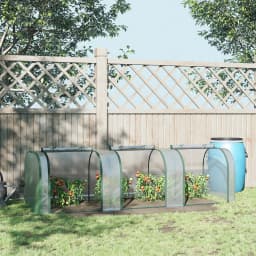 Tunnel Greenhouse Green Grow House Steel Frame Garden W/ Zipped Doors