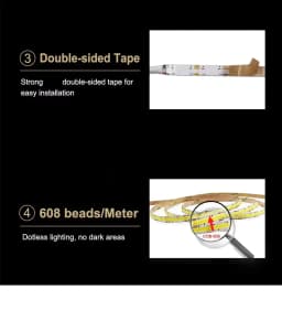 10M CCT COB LED Strip Light DC24V 608/624 Leds/m 2700K to 6500K Changeable Lighting High Density Flexible Dimmable FOB Led Tape