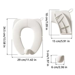 Fold Up Potty Seat Potty Seat Cover Non-Slip Baby Travel Toilet Training Cover For Toddler Boys Girls