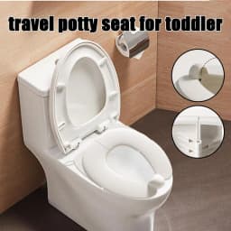 Fold Up Potty Seat Potty Seat Cover Non-Slip Baby Travel Toilet Training Cover For Toddler Boys Girls