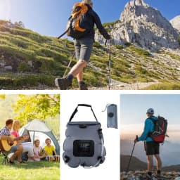 Solar Shower Bag Portable 20l Shower Bag Lightweight Hot Water System Survival Gear And Equipment For Climbing Travel Outdoor