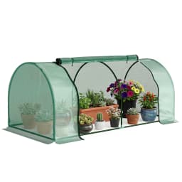 Tunnel Greenhouse Green Grow House Steel Frame Garden Outdoor 200 X 100 X 80cm