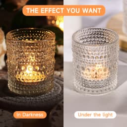 Wedding Glass Candle Holder For Table Centerpiece Decoration Mini Round Tealight Holder For Party Dinner And Festival Decoration
