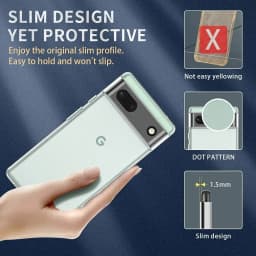 Ultra Thin Clear Case For Google Pixel 6 6A 7 7A 8 8A 9 Pro XL Google Pixel 8 Pro Transparent Cover Cases