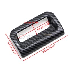 Car Interior Center Console Armrest Box Handle Cover Trim Kit For Toyota Highlander XU70 2020 2021 2022 2023 Carbon Fiber Style