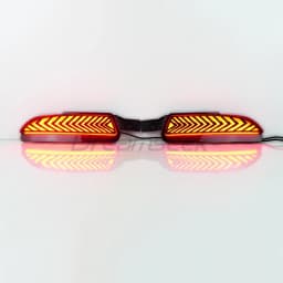 LED Rear Bumper Tail Light for Honda CR-V CRV 2012-2014 Reflector Brake with Turn Signal Lamp Blinker Indicator Smoke / Red Lens