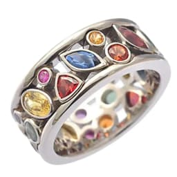 Crystal Quartz Ring Rotating Stone Ring Anxiety Jewelry For Women