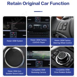 Car Stereo BMW Series 3 E90 E91 E92 Year 2005-2012 Radio Linux Multimedia Player GPS Navigation WiFi BT Carplay and Android Auto