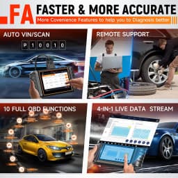 New FOXWELL NT710 for BMW MINI RR Car OBD2 Scanner Diagnostic Tool ECU Key Coding Bidirectional Control Full Systems 34+ Reset
