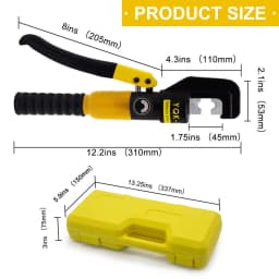 16 Ton 8 Dies Hydraulic Crimping Tool Plier Hydraulic Compression Tool Wire Battery Cable Lug Terminal Clamp Compression Set