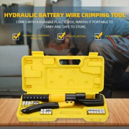16 Ton 8 Dies Hydraulic Crimping Tool Plier Hydraulic Compression Tool Wire Battery Cable Lug Terminal Clamp Compression Set