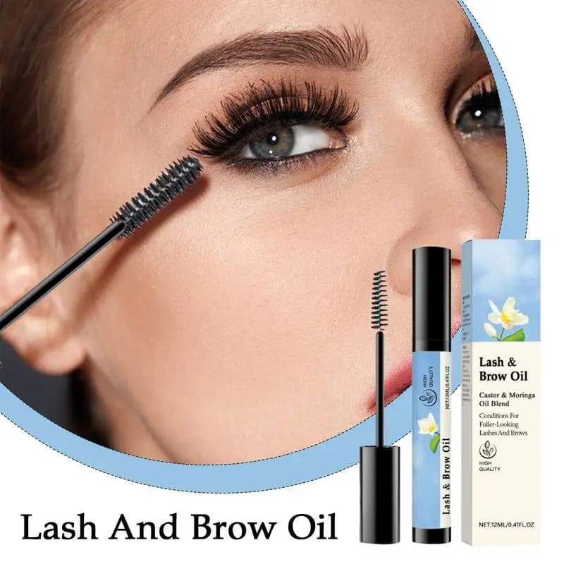 Lash Growth Oil Eyelash Nourishing and Growth Oil Portable Eyelash and Brow Oil Eyebrow Enhancer to Boost Lashes for Women