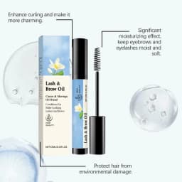 Lash Growth Oil Eyelash Nourishing and Growth Oil Portable Eyelash and Brow Oil Eyebrow Enhancer to Boost Lashes for Women