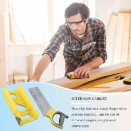 Miter Box And Saw Set Portable Wood Cutter Hand Cutting Saw Multipurpose Angle Cutter Wood Cutting Tool For Woodworking