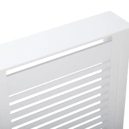 Radiator Cover Wood Cabinet White Horizontal Slat Heater Covers Modern Tall Radiator Shelf