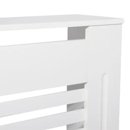 Radiator Cover Wood Cabinet White Horizontal Slat Heater Covers Modern Tall Radiator Shelf