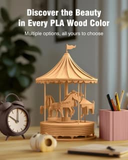 SUNLU 5KG 3D Filament PLA Wood/Marble/1.75mm 1KG Reuseable Spool Neatly Wound 3D Printer Filaments for Most FDM Printer
