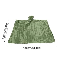 Emergency Water Proof Raincoat Aluminum Film Disposable Poncho Cold Insulation Rainwear Blankets Survival Tool Camping Equipment