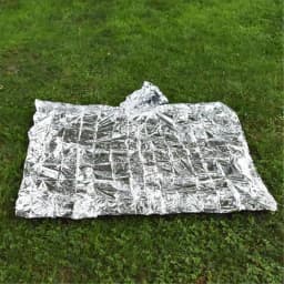 Emergency Water Proof Raincoat Aluminum Film Disposable Poncho Cold Insulation Rainwear Blankets Survival Tool Camping Equipment