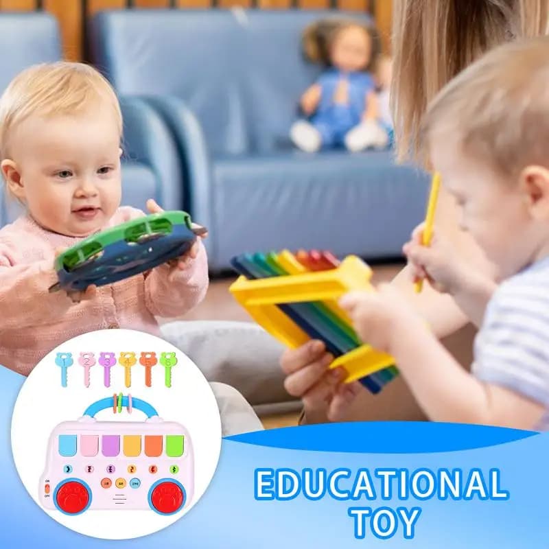 Animal Popping Game Baby Musical Toys Interactive Popping Animal Musical Toys Educational Color Sorting Toys For 1-3 Year Old