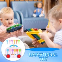 Animal Popping Game Baby Musical Toys Interactive Popping Animal Musical Toys Educational Color Sorting Toys For 1-3 Year Old