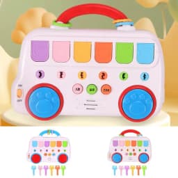 Animal Popping Game Baby Musical Toys Interactive Popping Animal Musical Toys Educational Color Sorting Toys For 1-3 Year Old