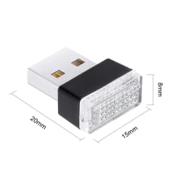 Color Mini USB LED Car Light Interior Mood Neon Nights Atmosphere Ambient Lamp