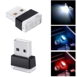 Color Mini USB LED Car Light Interior Mood Neon Nights Atmosphere Ambient Lamp