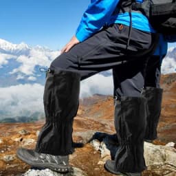 1 Pair Waterproof Leg Gaiters Hiking Trekking Gaiters Breathable Legging Skiing Shoes Cover Waterproof Gaiters
