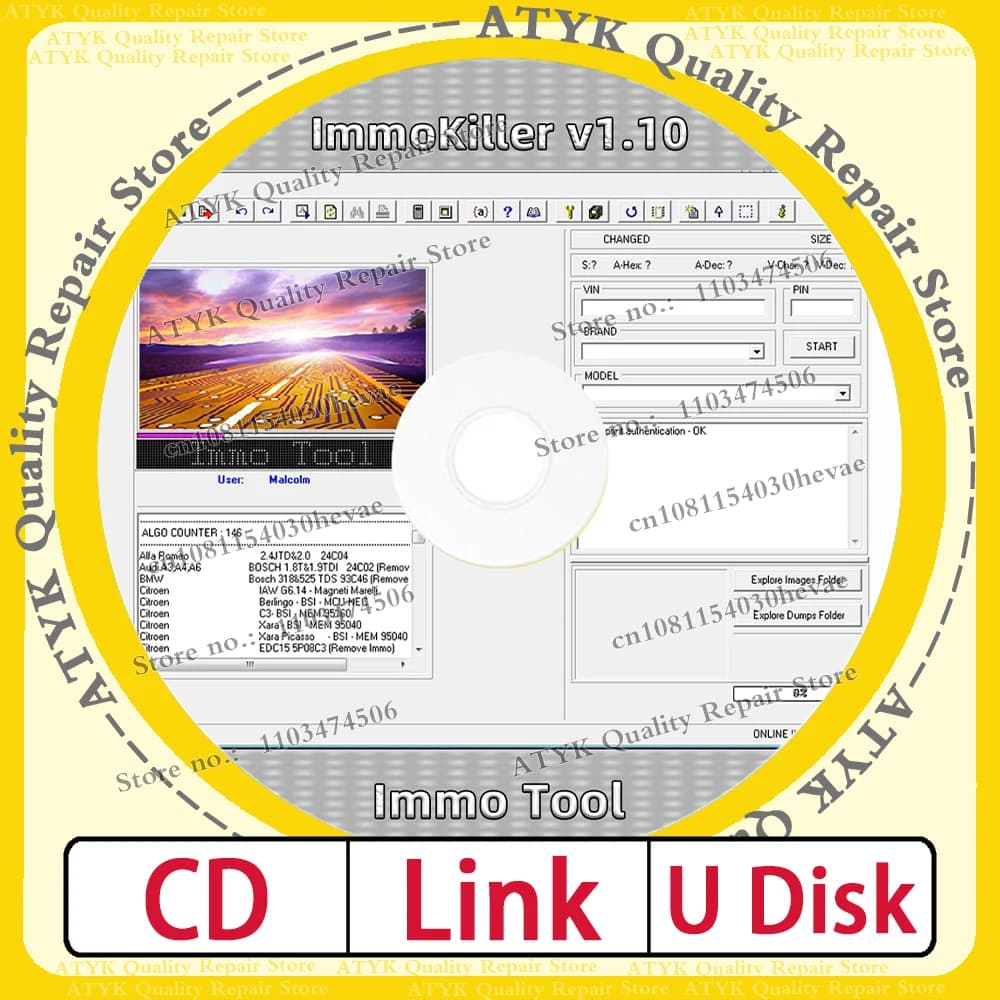 Repair ECU Tuning Immo Killer 1.1 Car Software Link Inspection Tools Diagnostic Pour Voiture OBD2 Scanner Auto ECU Chip Program