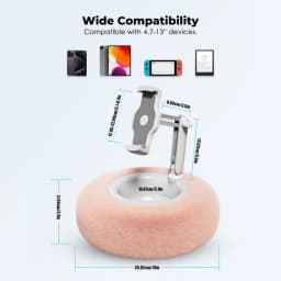 Tablet Holder Pillow Adjustable Pillow Stand With Bowl Soft Phone Holder Reading Lap Holder Cozy Laying Tablet Accessories For