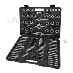 110PCS Metric Tap and Die Set M12 - M18 Bearing Steel Taps Die Wrench Tools Bearing Steel Threading Tool Car Garage Kits