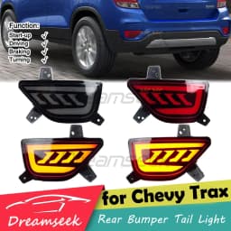 LED Reflector Rear Bumper Tail Light for Chevy Chevrolet Trax 2017-2022 Driving Brake Dynamic Turn Signal Lamp Smoke / Red Lens