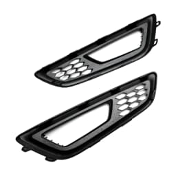 Artudatech 2PCS Front Bumper Fog Light Lamp Cover Bezel Grille fit for Ford Focus 2015-2018 2016 2017