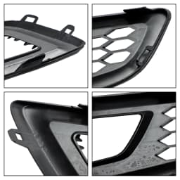 Artudatech 2PCS Front Bumper Fog Light Lamp Cover Bezel Grille fit for Ford Focus 2015-2018 2016 2017