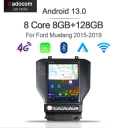 big screen Carplay 9.7" Android 13.0  multimedia 8GB+128GB Car Player GPS WIFI Radio navigation For Ford Mustang 2015-2019