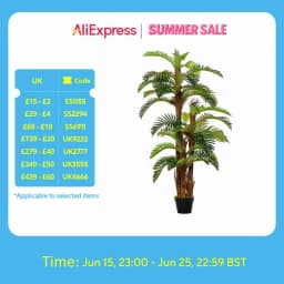 Outsunny Artificial Palm Plant Fake Tree for Home Office, 150cm