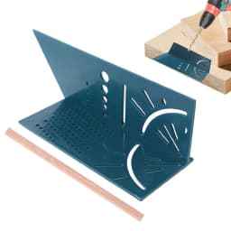 Plastic Lightweight Triangle Ruler 45/90degree Woodworking Square Protractor 3D Multi Angle Layout Measuring Tools